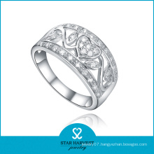 OEM Accepted Zircon 925 Sterling Silver Ring for Ladies (R-0420)